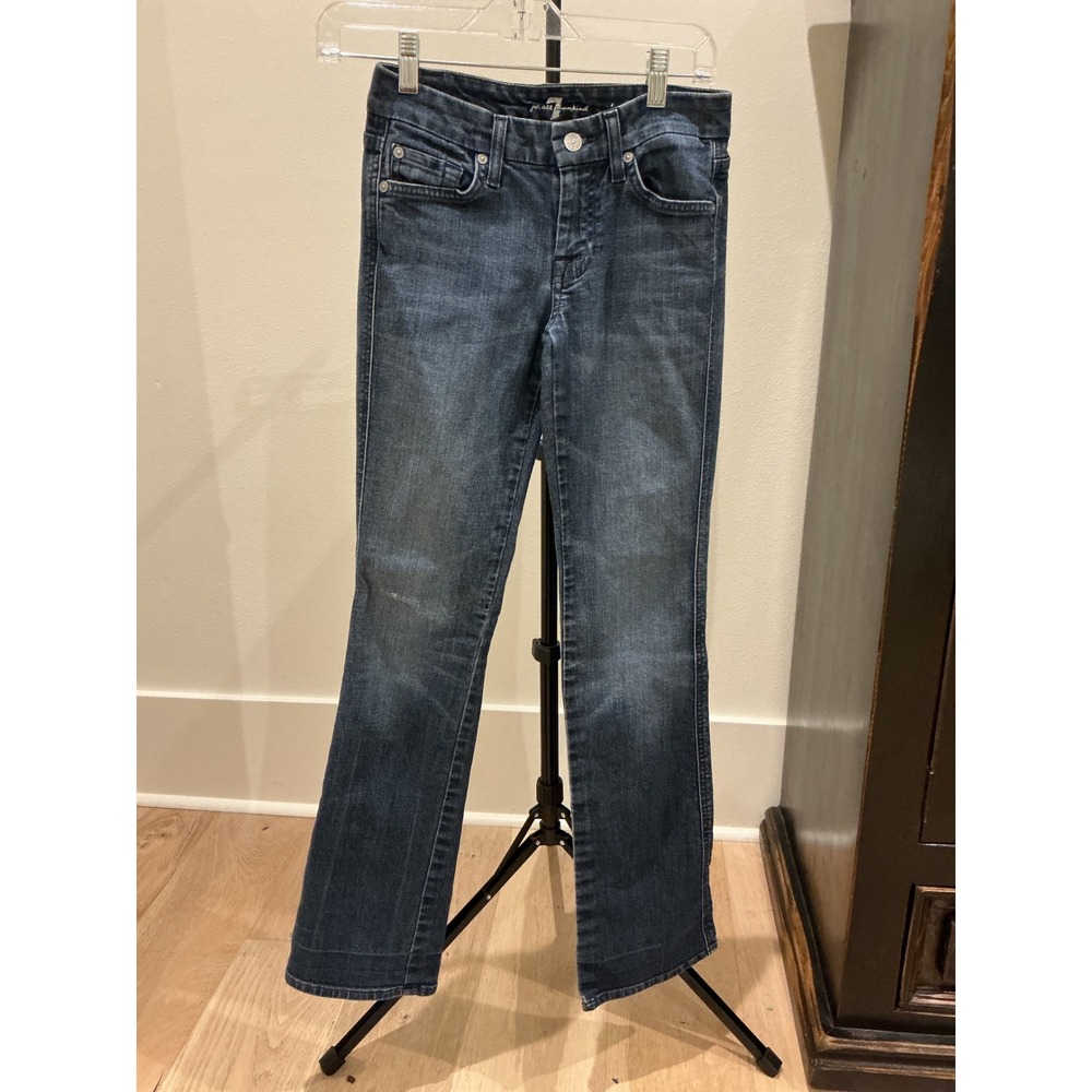 7 For All Mankind A Pocket Jeans Dark Wash Denim Blue Women Size 24